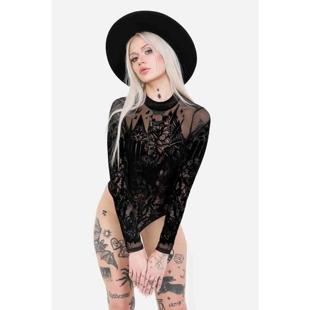 Restyle - Vespertilio Bodysuit - Zwart